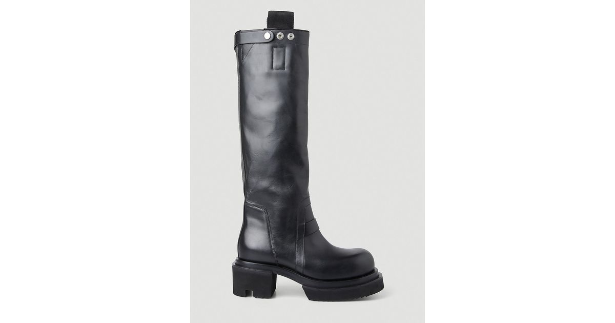 Rick Owens Bogun Knee High Boots in Black Lyst