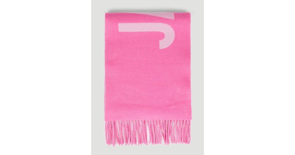 Jacquemus Wool L'Ã©charpe Scarf in Pink | Lyst