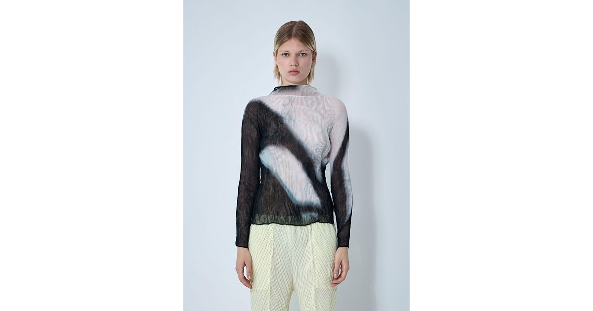 Issey Miyake Shadow Study Shirt in Grey | Lyst UK