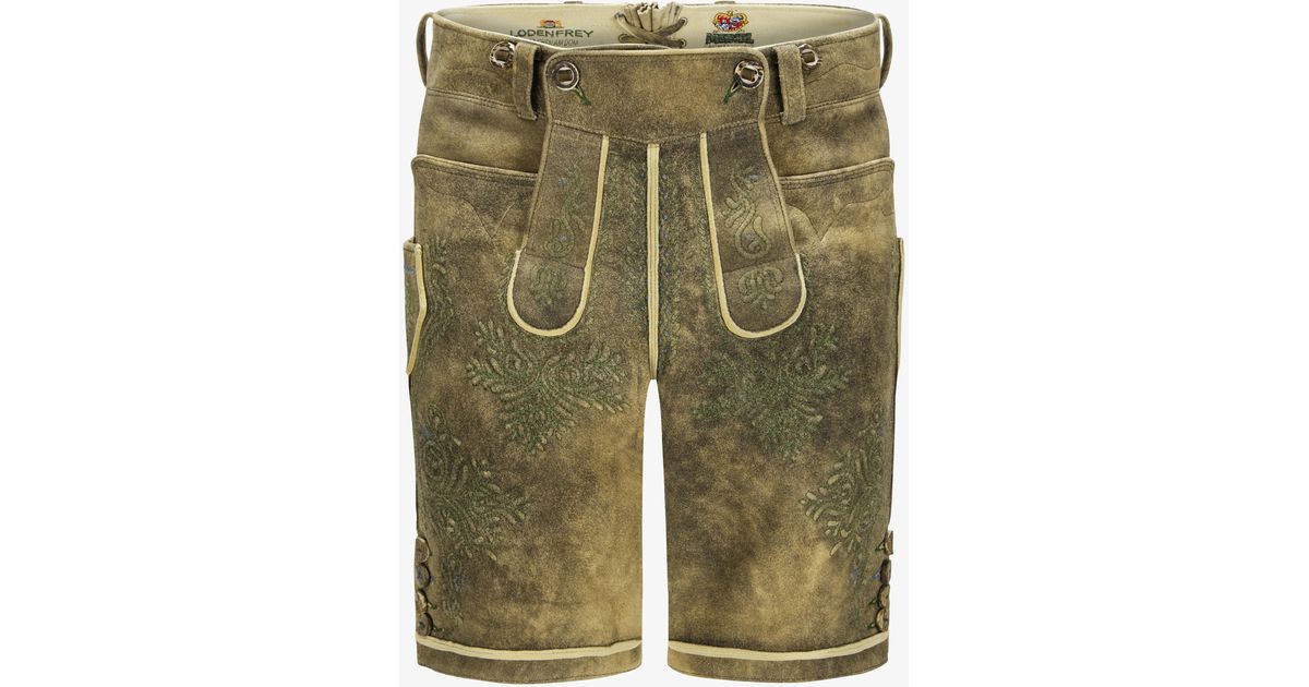 Meindl Kaiser Franz Urform Lederhose aus Hirschleder in Natur für