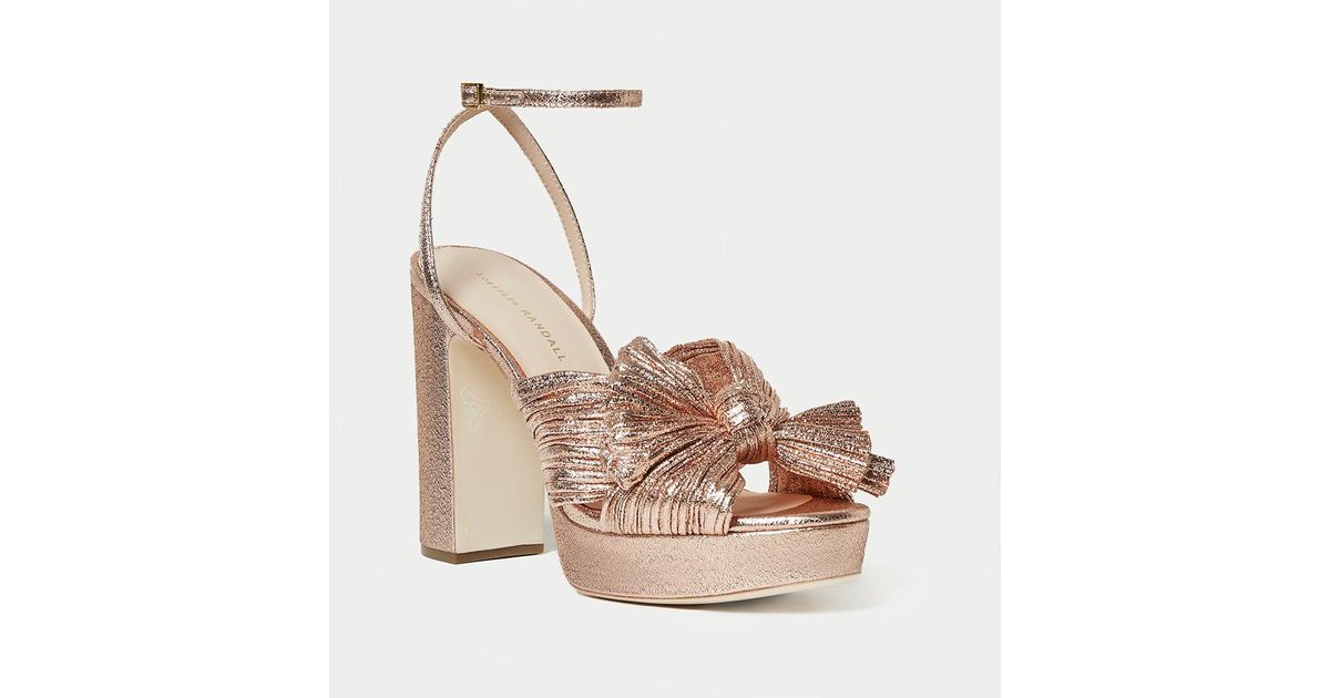 natalia emerald platform bow heel
