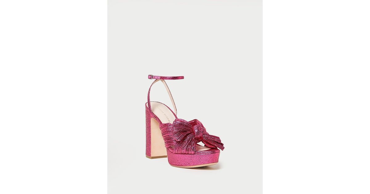 natalia emerald platform bow heel