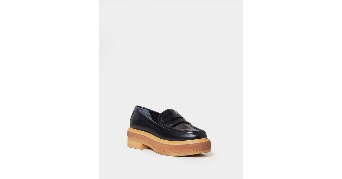Loeffler Randall Rikki Black Platform Loafer Lyst