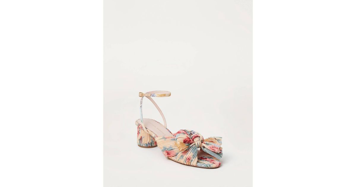dahlia bow low heel with ankle strap