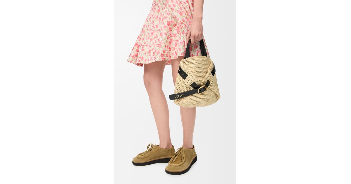 国内発送 LOEWE☆2WAY Mini Punch Hole ショッパーバッグ Loewe Mini Punch Hole Shopper in Natural | Lyst