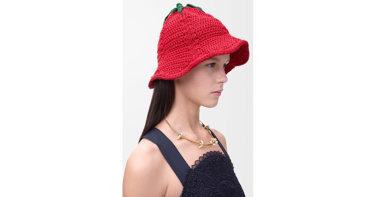 Loewe Tomato Bucket Hat in Red | Lyst