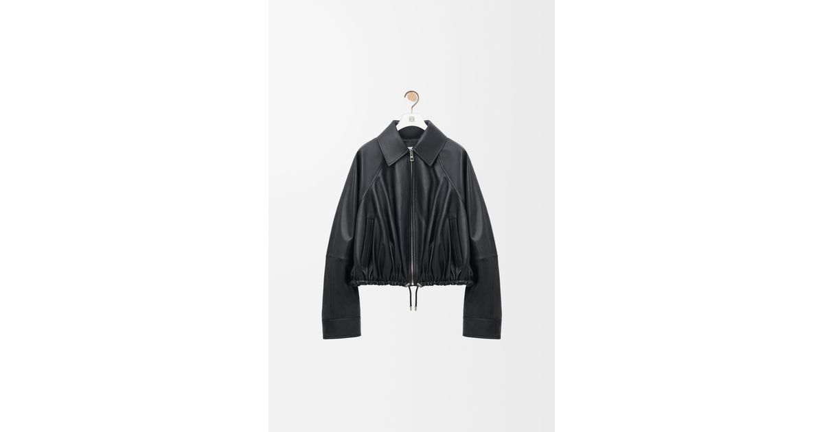 Loewe Balloon Jacket In Nappa Lambskin in Black | Lyst UK