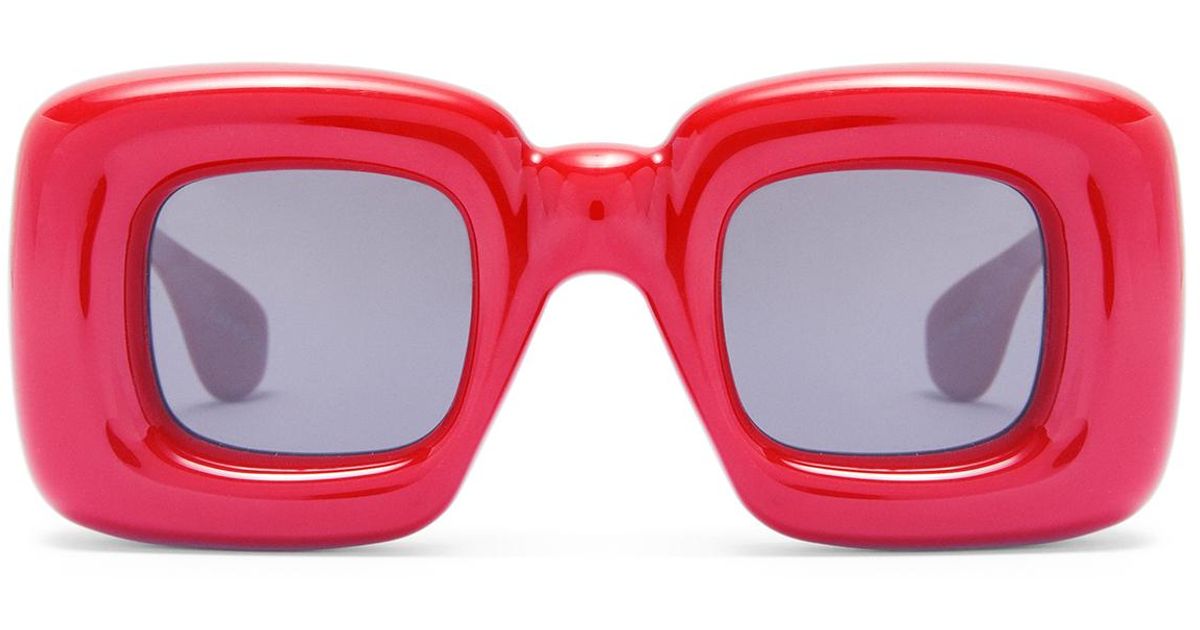 loewe inflated rectangular sunglasses