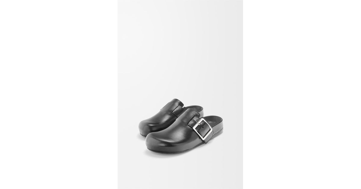 Loewe Luxury Ease Buckle Mule In Vegetable-tanned Calfskin