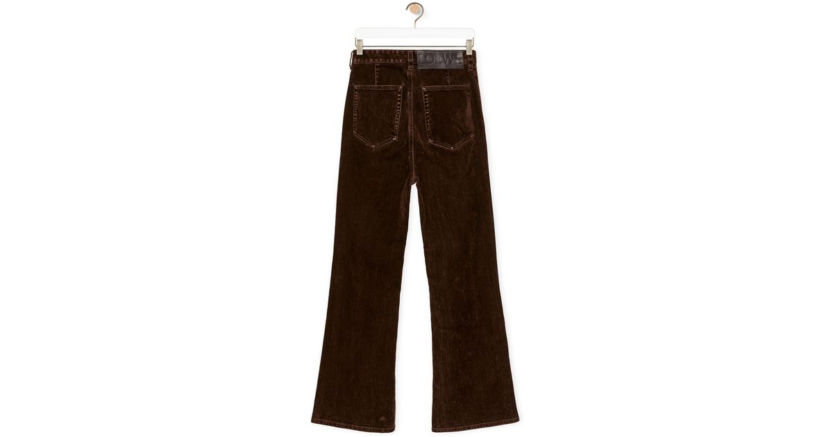 Loewe Luxury Bootleg Jeans In Denim For in Brown for Men Lyst