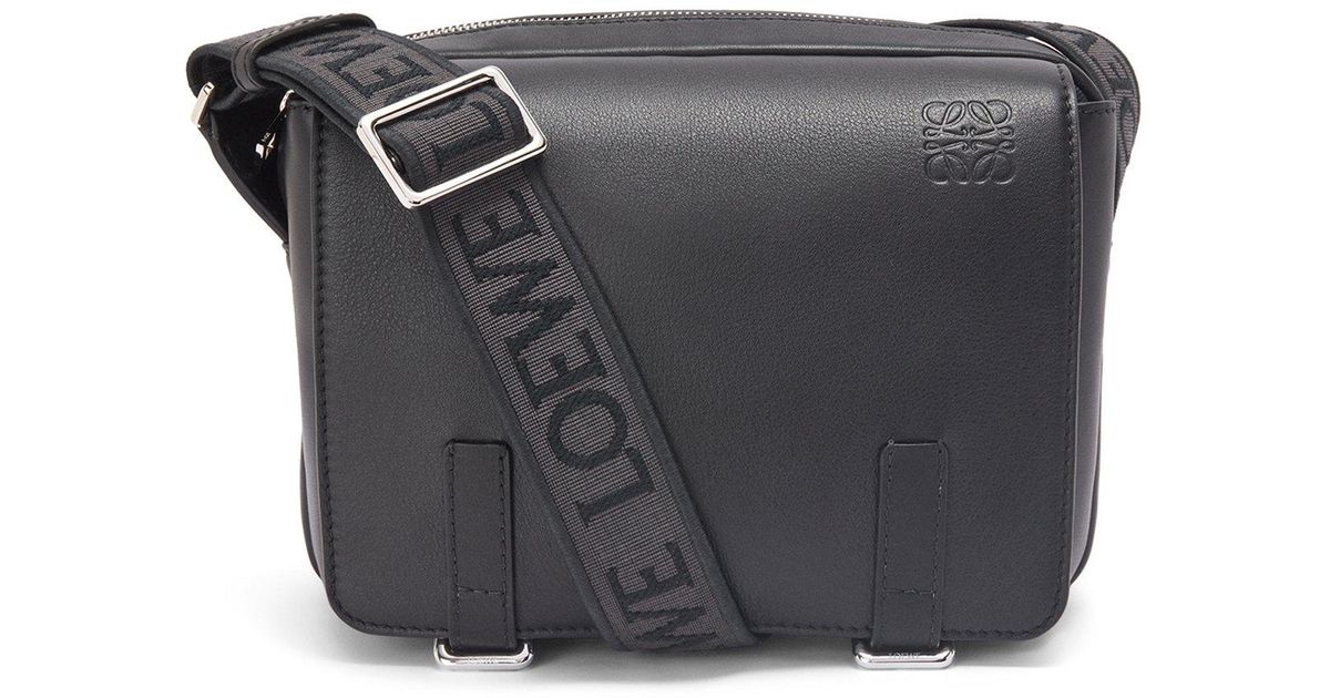 Loewe Leather Xs Military Messenger Bag In Supple Smooth Calfskin And
