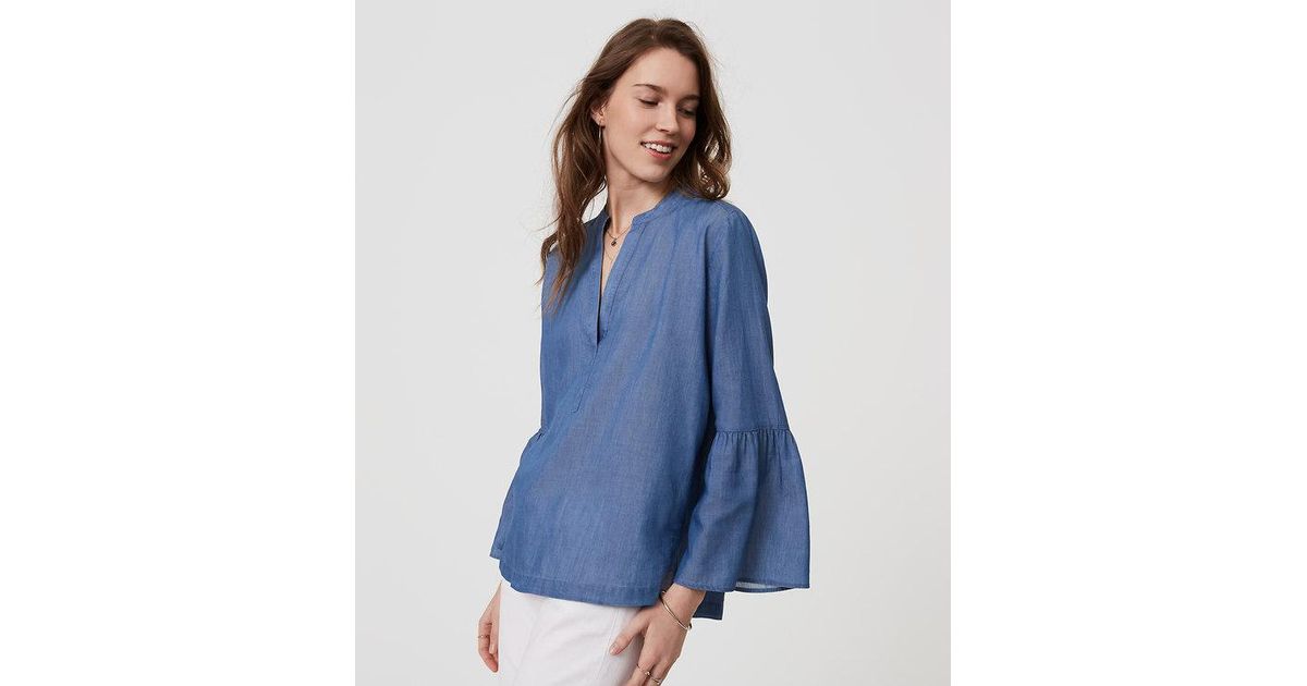 loft chambray top