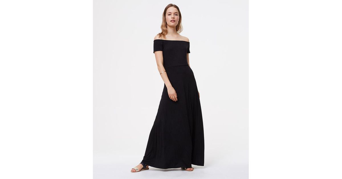 loft black maxi dress