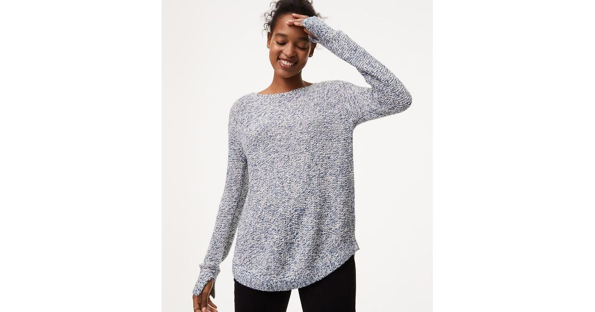 loft gray sweater