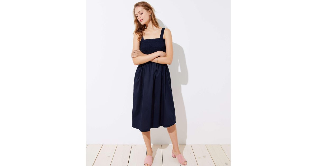 strappy smock dress