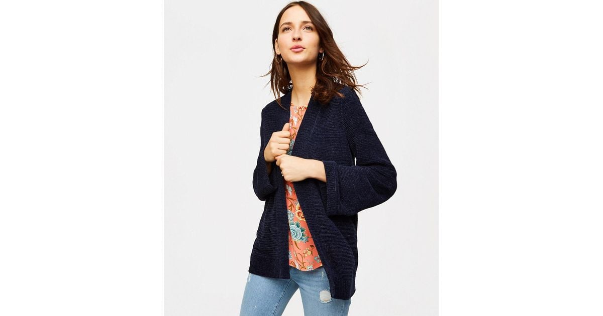loft chenille cardigan