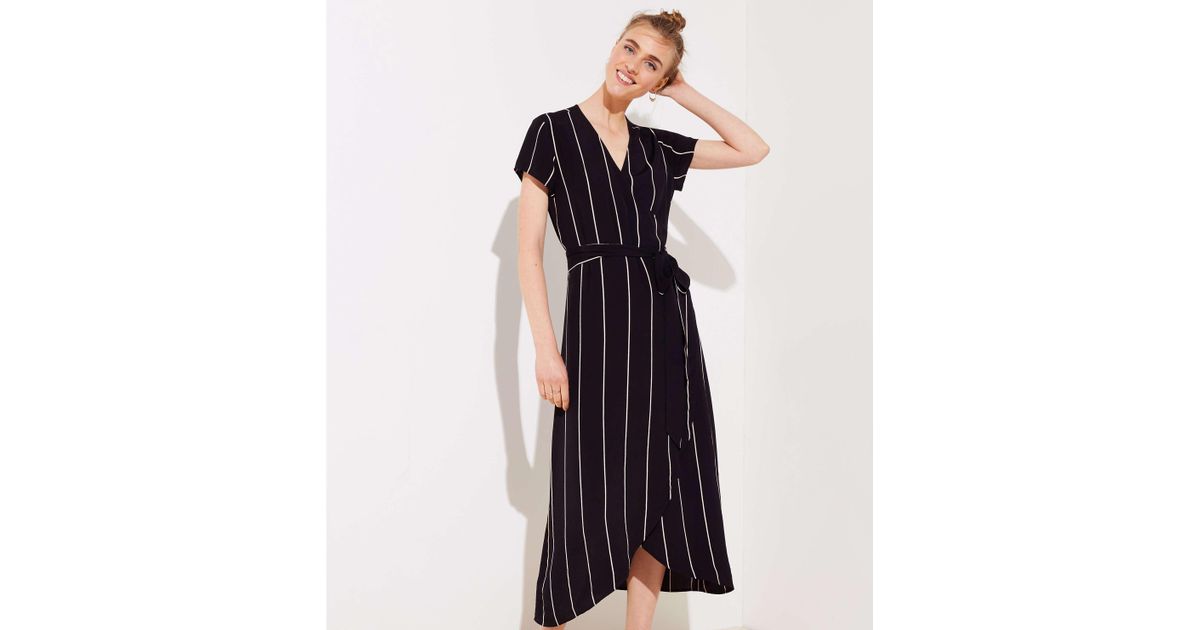 loft black wrap dress
