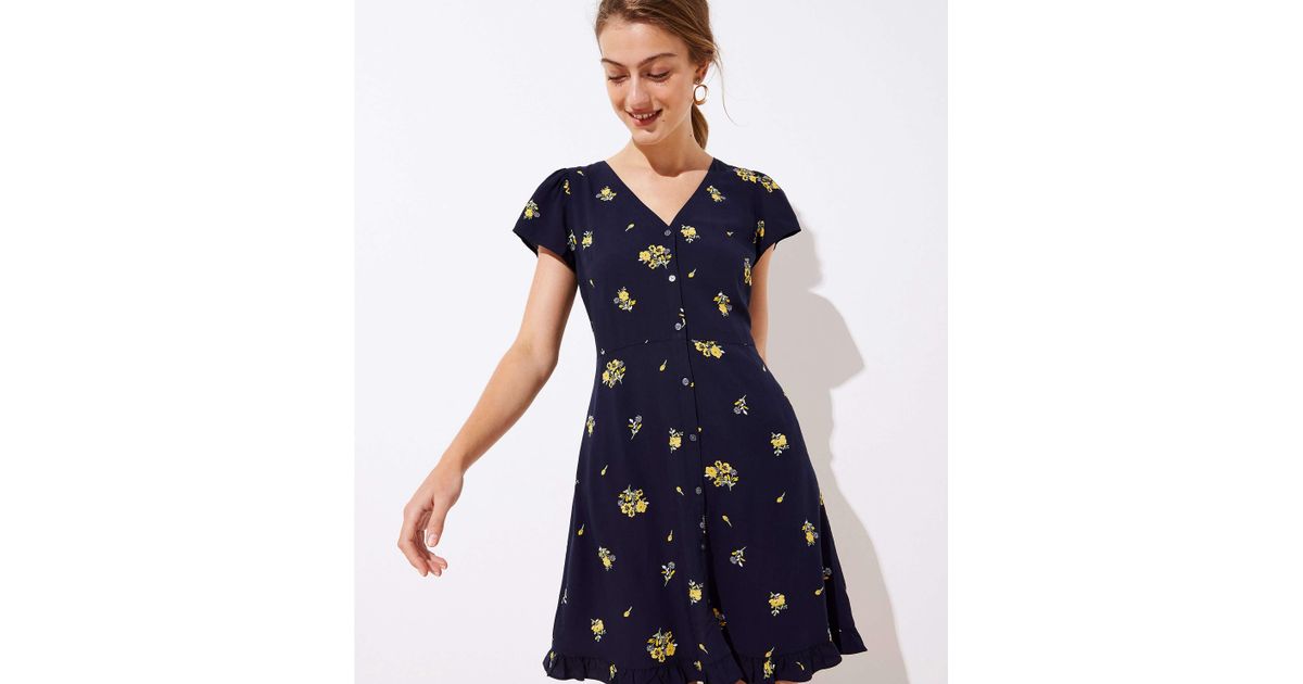 button down flare dress