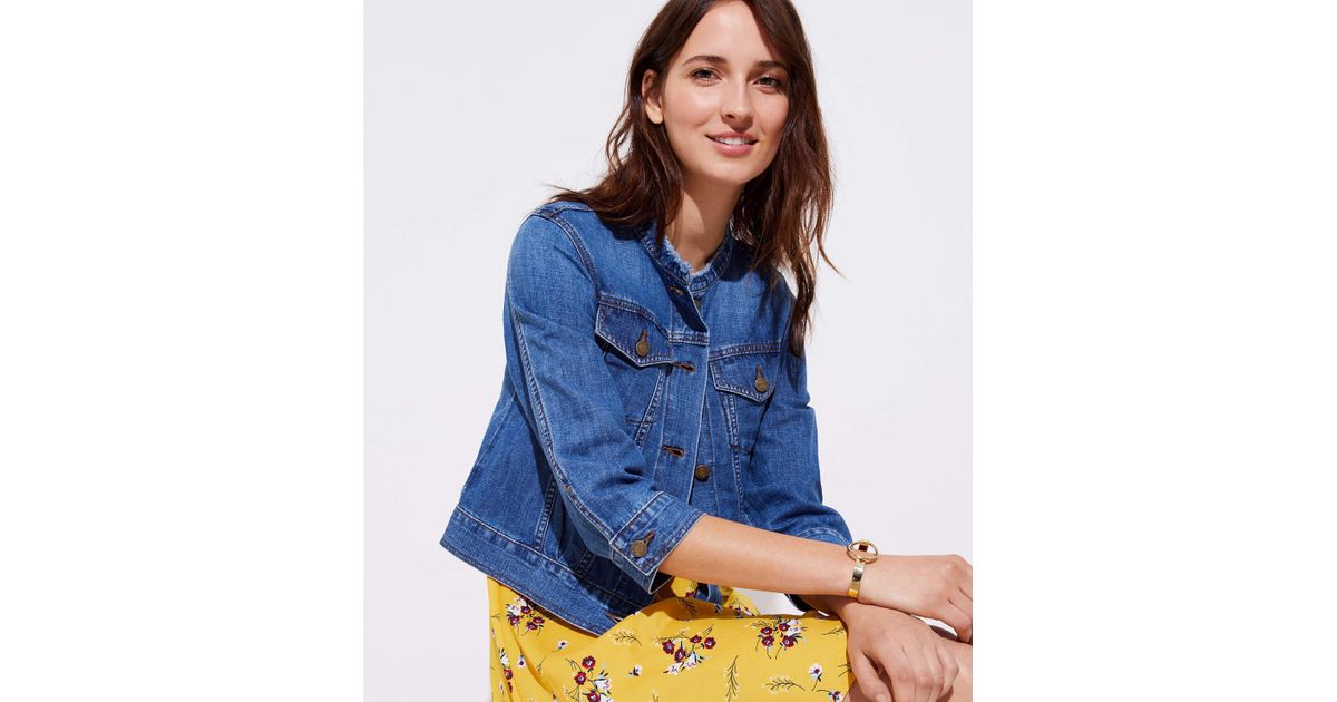 ann taylor loft denim jacket