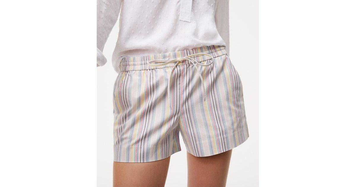 Loft striped shorts Outlet