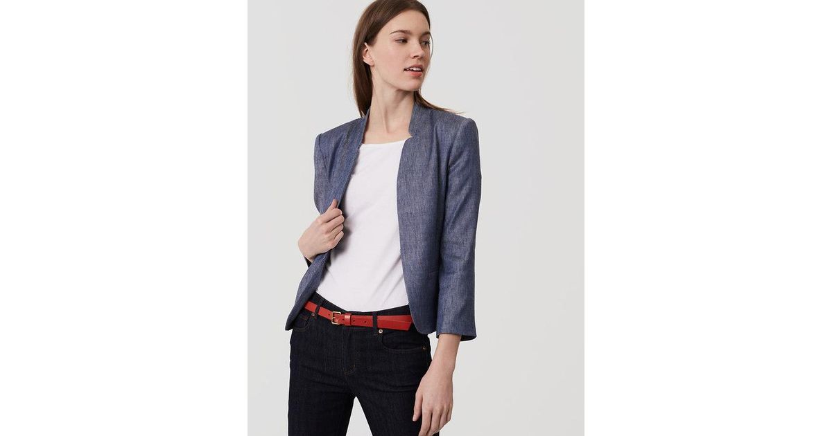 loft blue blazer