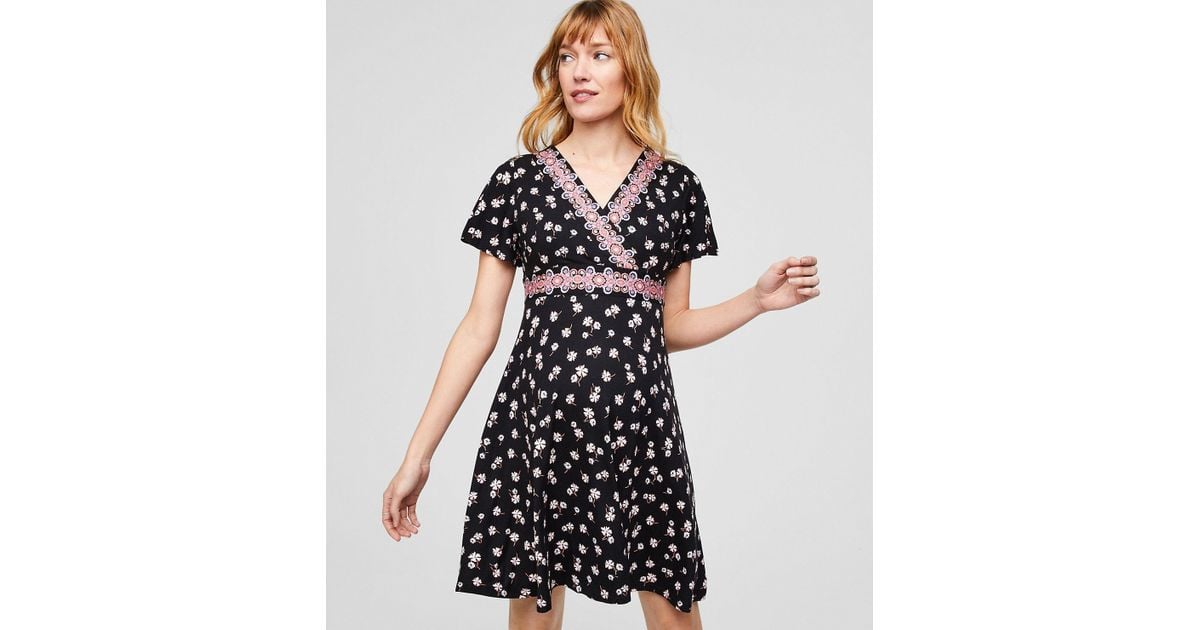 loft floral wrap dress