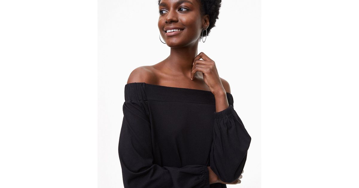 loft off the shoulder top