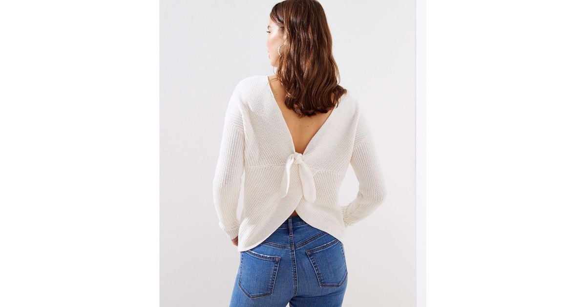white tie sweater