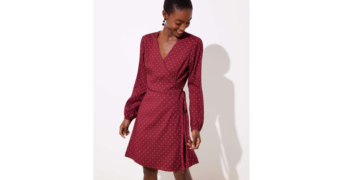 loft star wrap dress