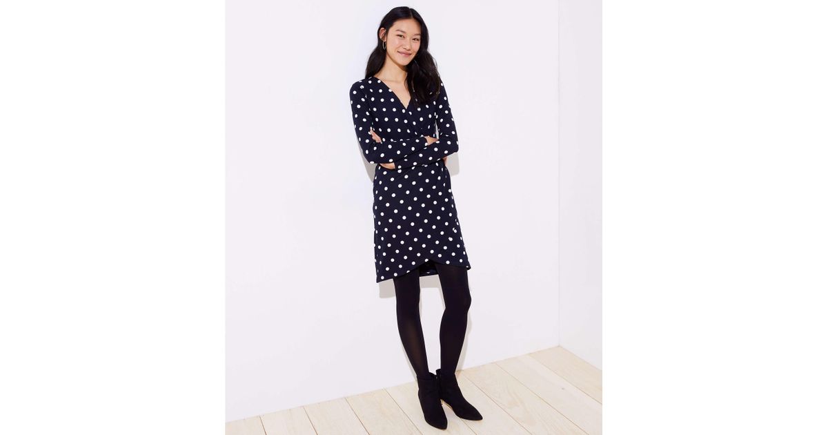 the loft polka dot dress