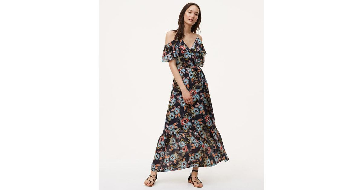 loft floral maxi dress