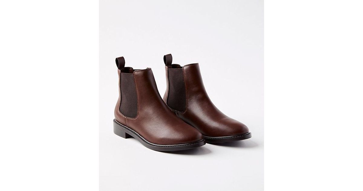 LOFT Chelsea Boots in Brown | Lyst