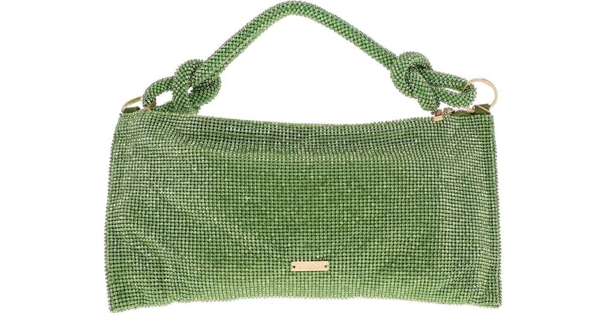 Cult Gaia Hera Nano Rhinestone Shoulder Bag in Green | Lyst