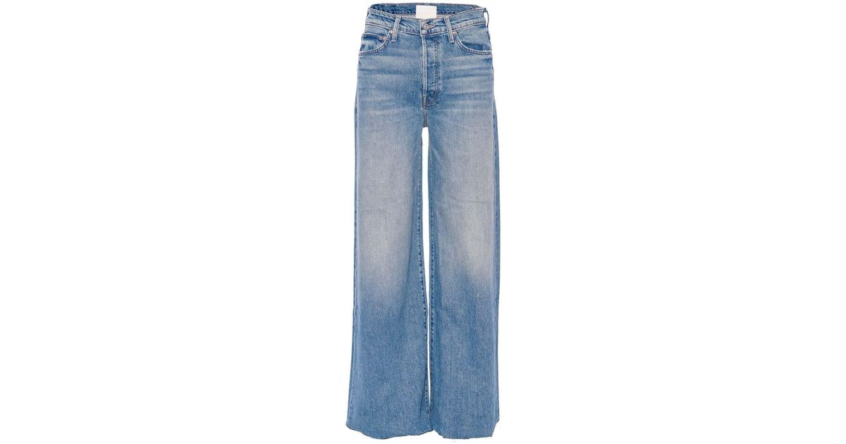 Mother The Ditcher Roller Sneak Jeans in Blue | Lyst