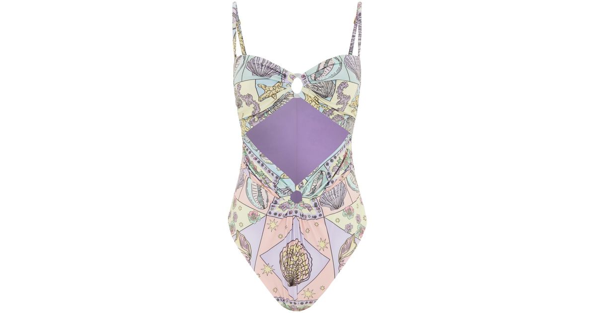 Oceanus Swimwear Moira Swimsuit in Purple | Lyst