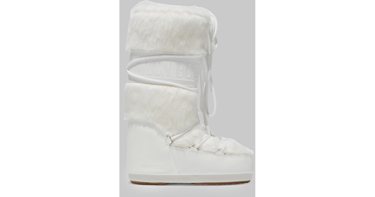 Moon Boot Icon Boot in White | Lyst
