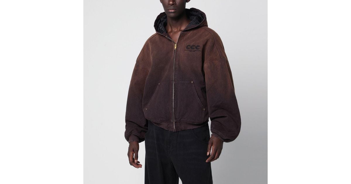 Willy Chavarria Cotton Juggernaut Jacket in Brown for Men | Lyst