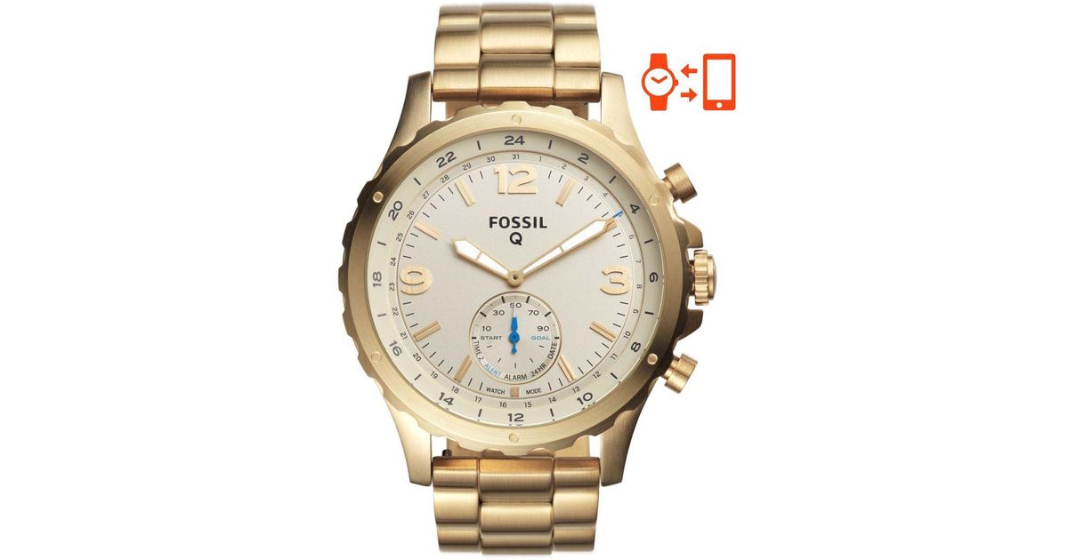 fossil q nate gold
