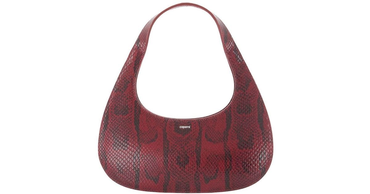 Coperni Python Loop Swipe Shoulder Bag in Purple | Lyst