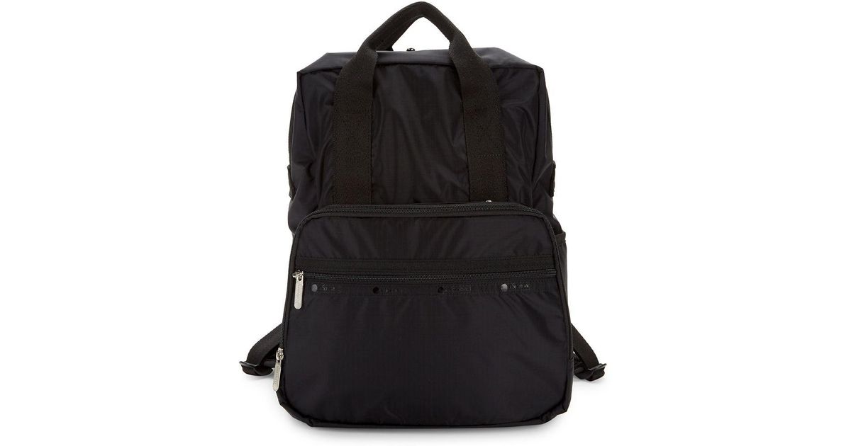 Lyst Lesportsac Madison Camo Diaper Bag Backpack In Black