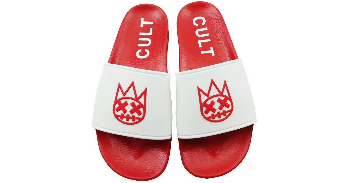 Cult Of Individuality Cult Logo Slide in Red for Men Lyst