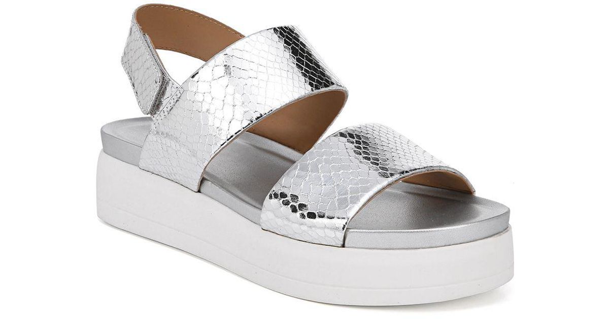 franco sarto kenan leather platform sandals