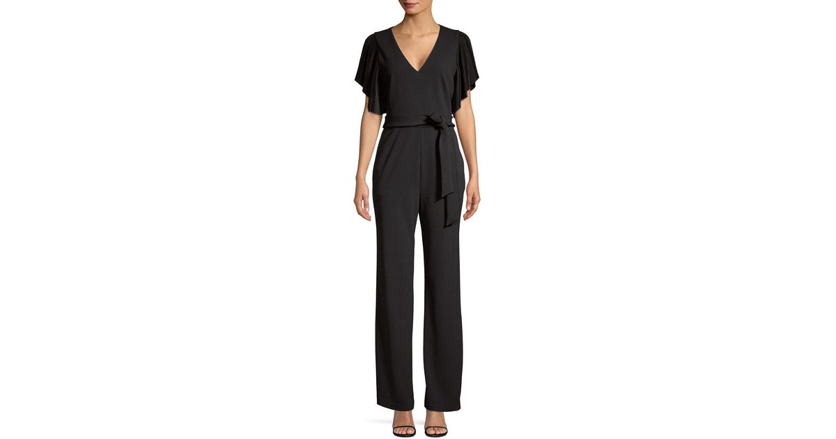 eliza j pleated sleeve jumpsuit