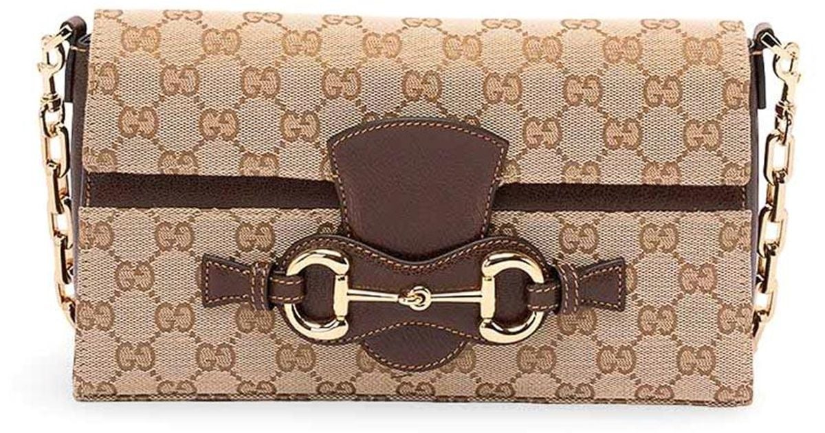 Ristrettto Gucci Horsebit Ristretto Medium Shoulder Bag in Brown | Lyst