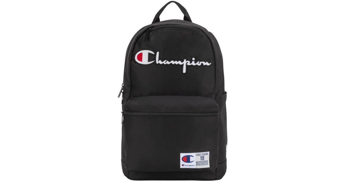 champion supercize black backpack