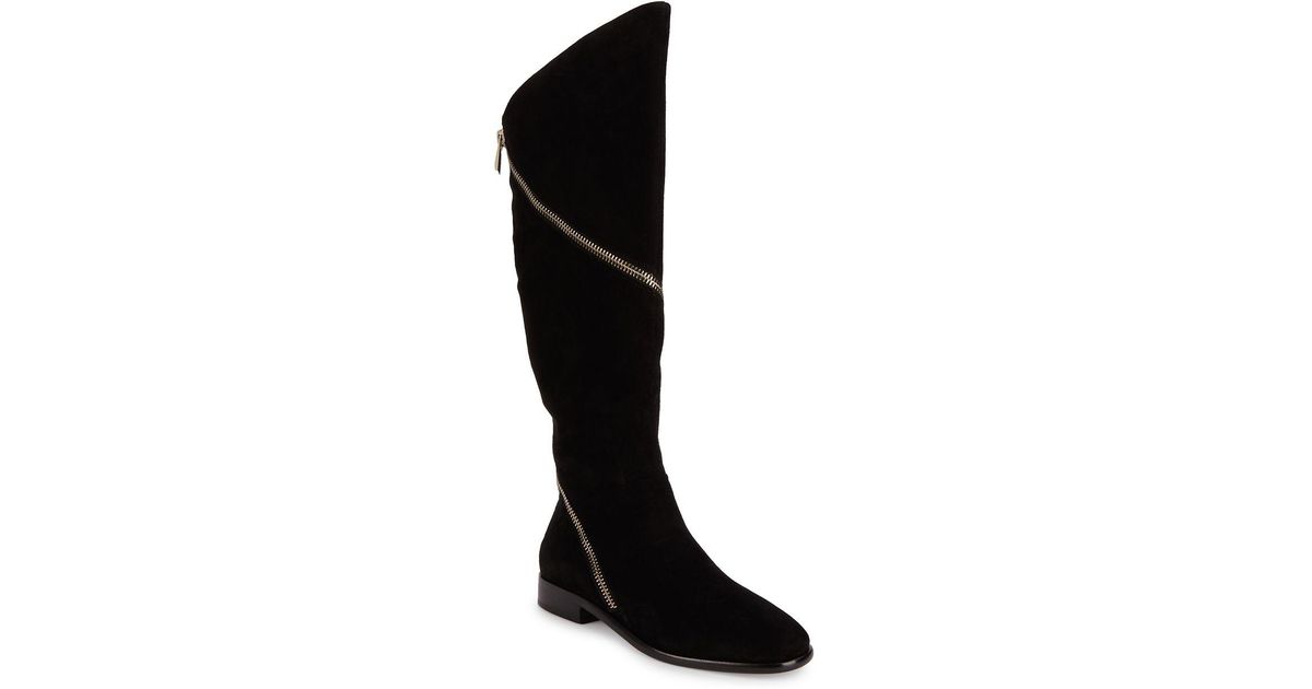 donna karan lara suede boots