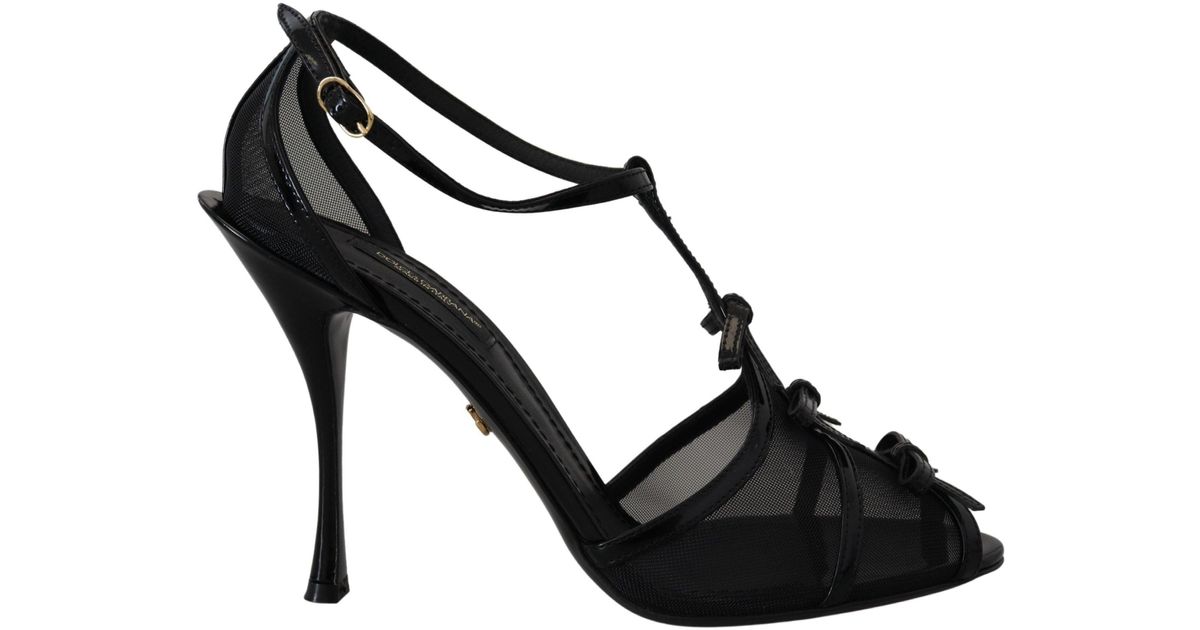 Dolce & Gabbana Stiletto High Heels Sandals Shoes in Black | Lyst
