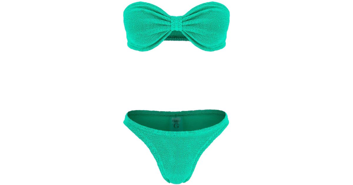 Hunza G Jean Bikini Set in Green Lyst