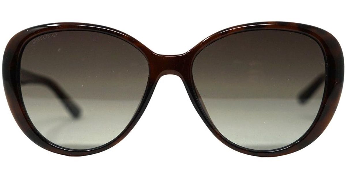 Jimmy Choo Amira/g/s 0086 Ha Brown Sunglasses Lyst