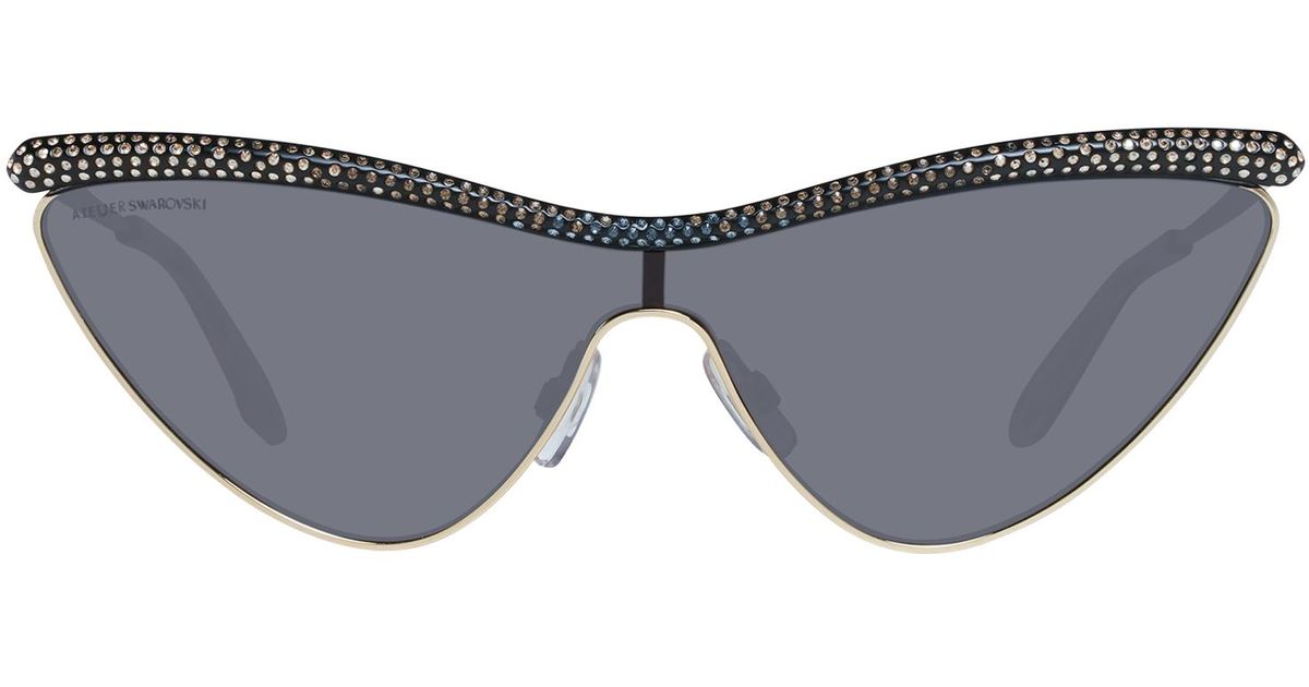 Atelier Swarovski Gold Sunglasses in Gray | Lyst